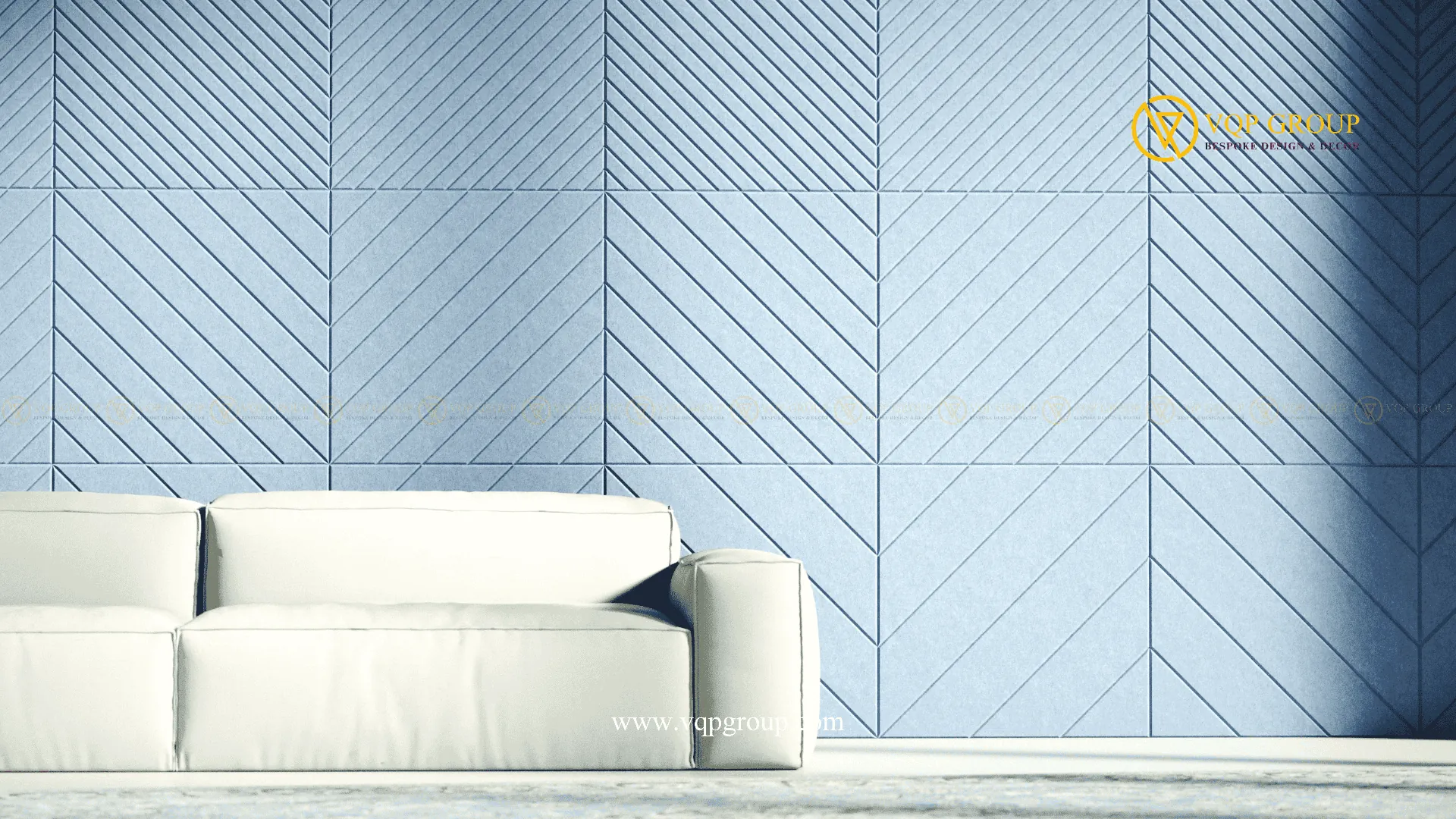 TẤM ỐP TƯỜNG TIÊU ÂM DIAGONAL S – PET ACOUSTIC WALL PANEL RÃNH CHÉO MẬT ĐỘ NHỎ